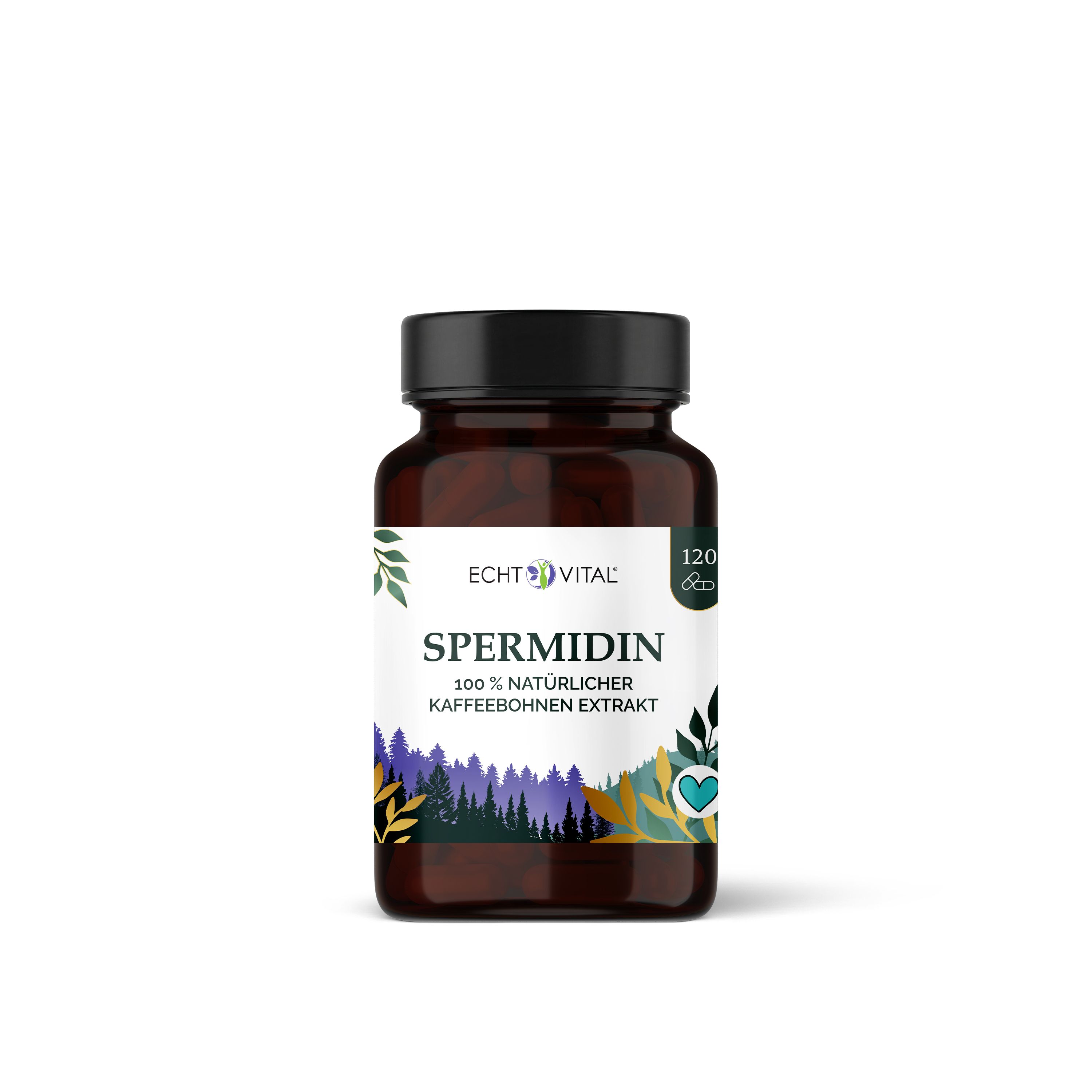 Echt Vital Premium Spermidin aus 100 % natürlichem Kaffebohnen-Extrakt