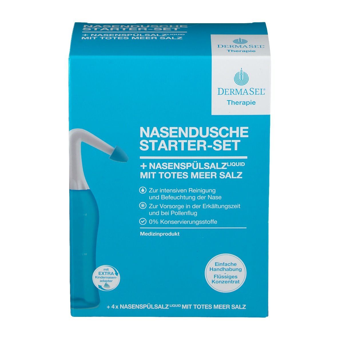 DERMASEL® Therapie Totes Meer Nasendusche Starter-Set