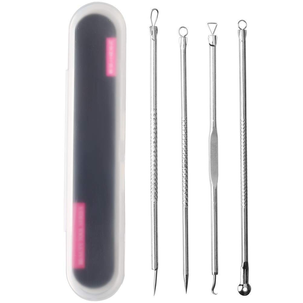 COOL-i Mitesserentferner Set, Edelstahl Komedonenquetscher mit Box für hygienische Hautpflege 1 Pc Keine Angabe