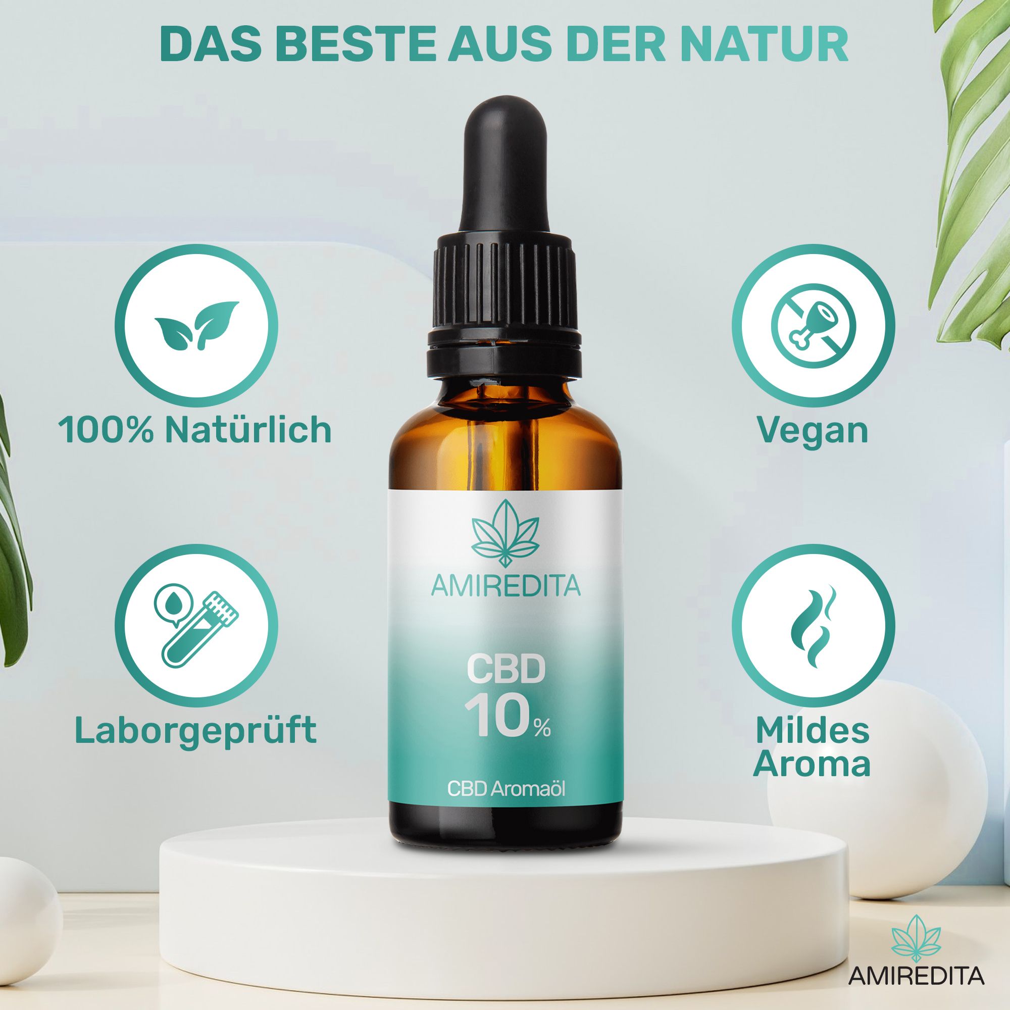 Amiredita CBD Öl 10% Breitspektrum