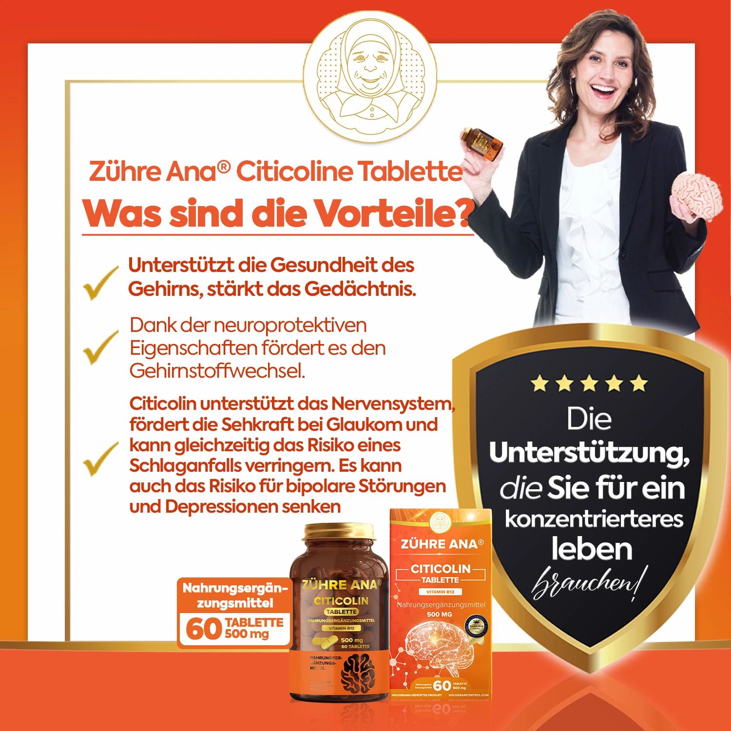 Zühre Ana | Citicolin (500 mg)