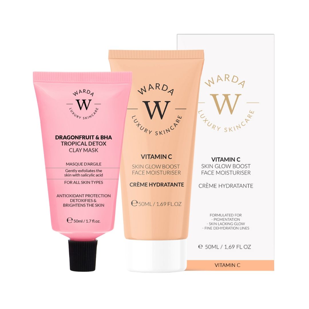 Warda Luxury Skincare Hyaluronsäure-Feuchtigkeitscreme + BHA-Detox-Maske