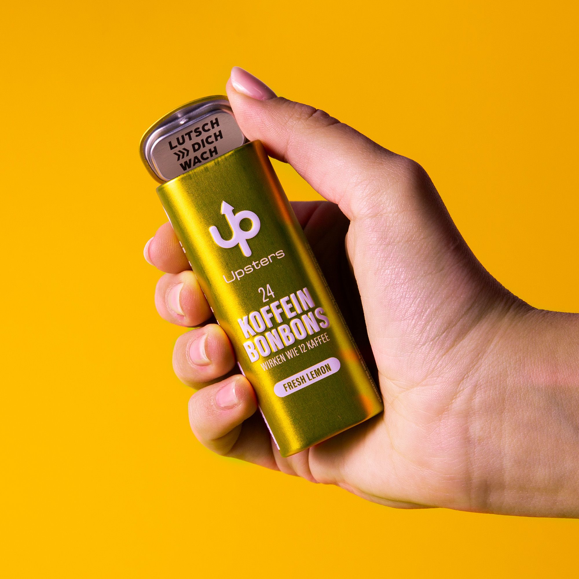 Upsters Koffeinbonbons Fresh Lemon