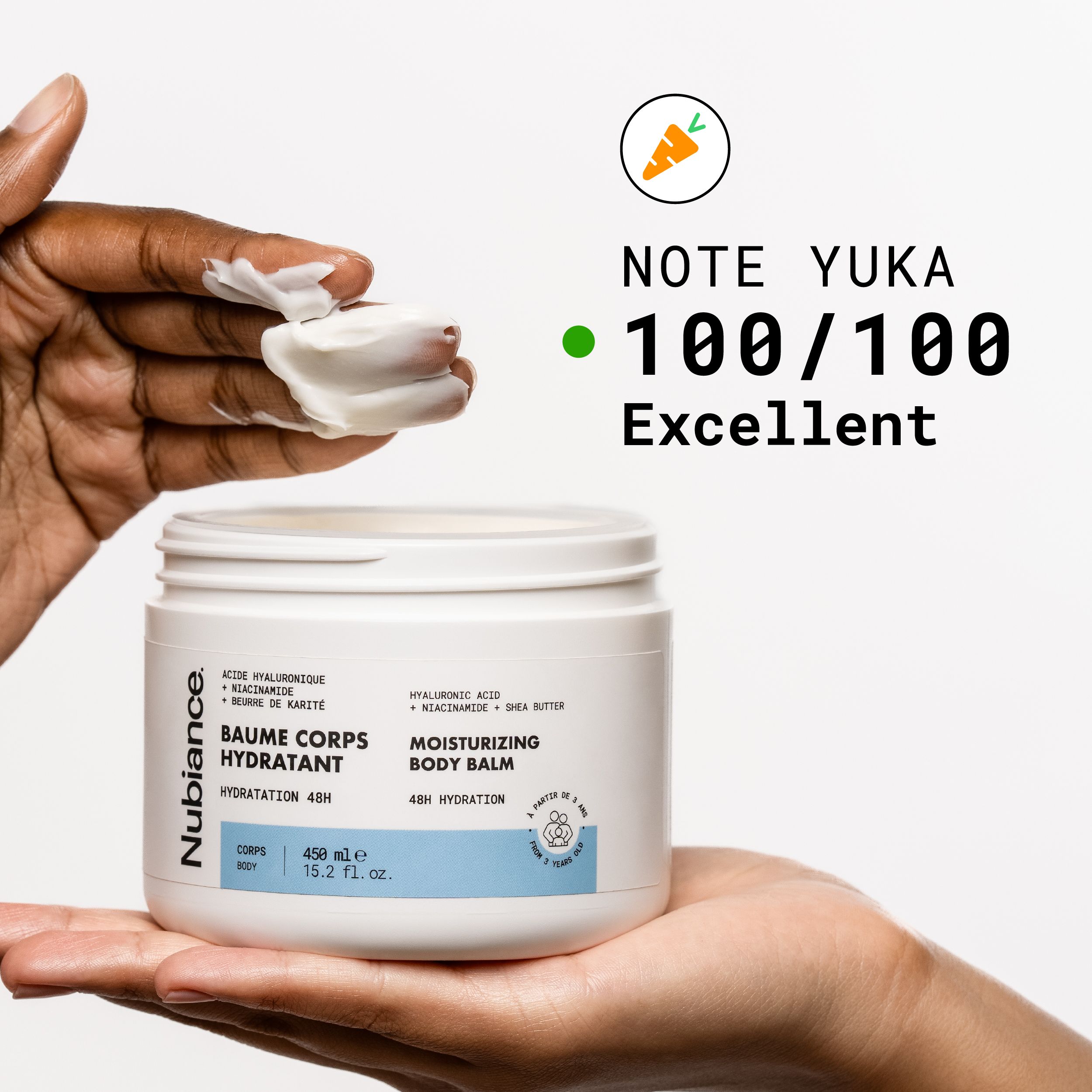 Nubiance - Feuchtigkeitsspendender Körperbalsam mit Hyaluron und Niacinamid