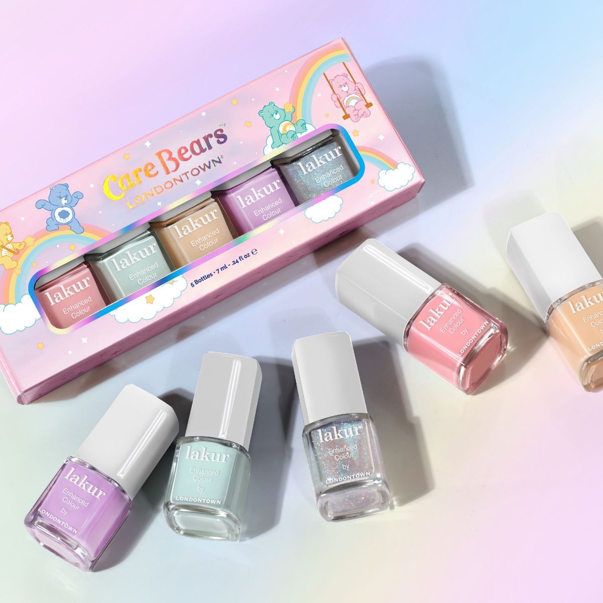 LONDONTOWN lakur Care Bears Beary Polished Set mit Mini-Nagellacken