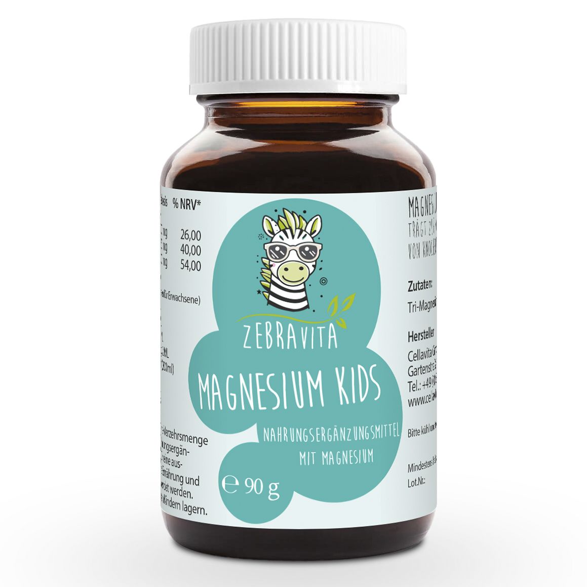 Cellavita - Magnesium kids für Kinder 90g Pulver im Glas 90 g