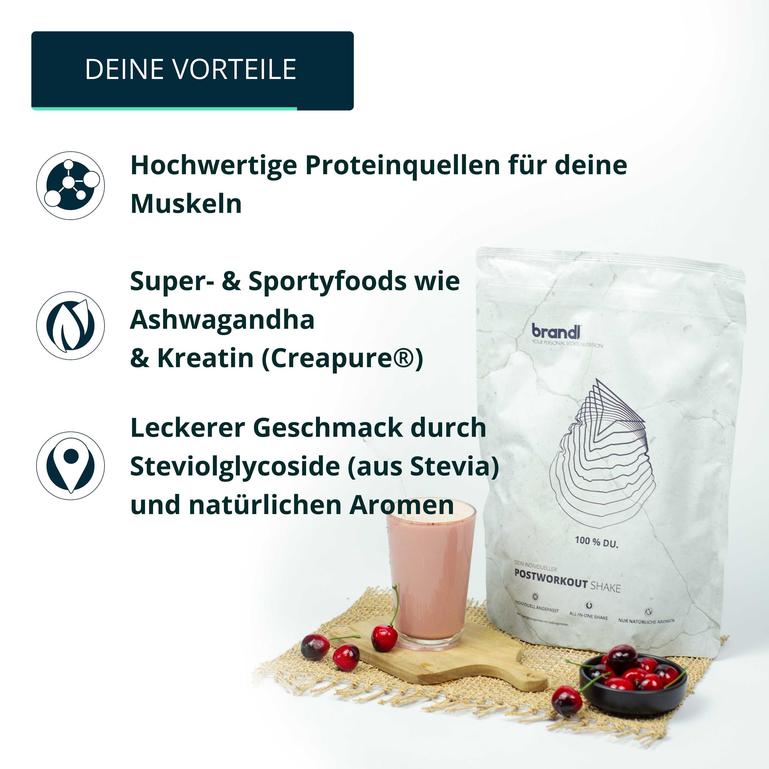 brandl® Protein-Pulver All-in-One nach dem Training | 5K-Protein-Mix