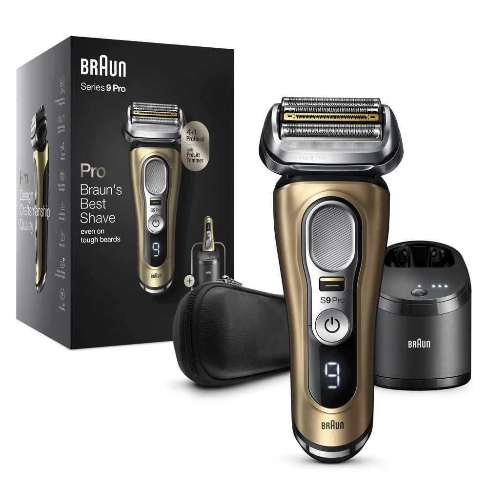 Braun Elektrischer Rasierer "Series 9 9469cc System wet&dry" in Gold