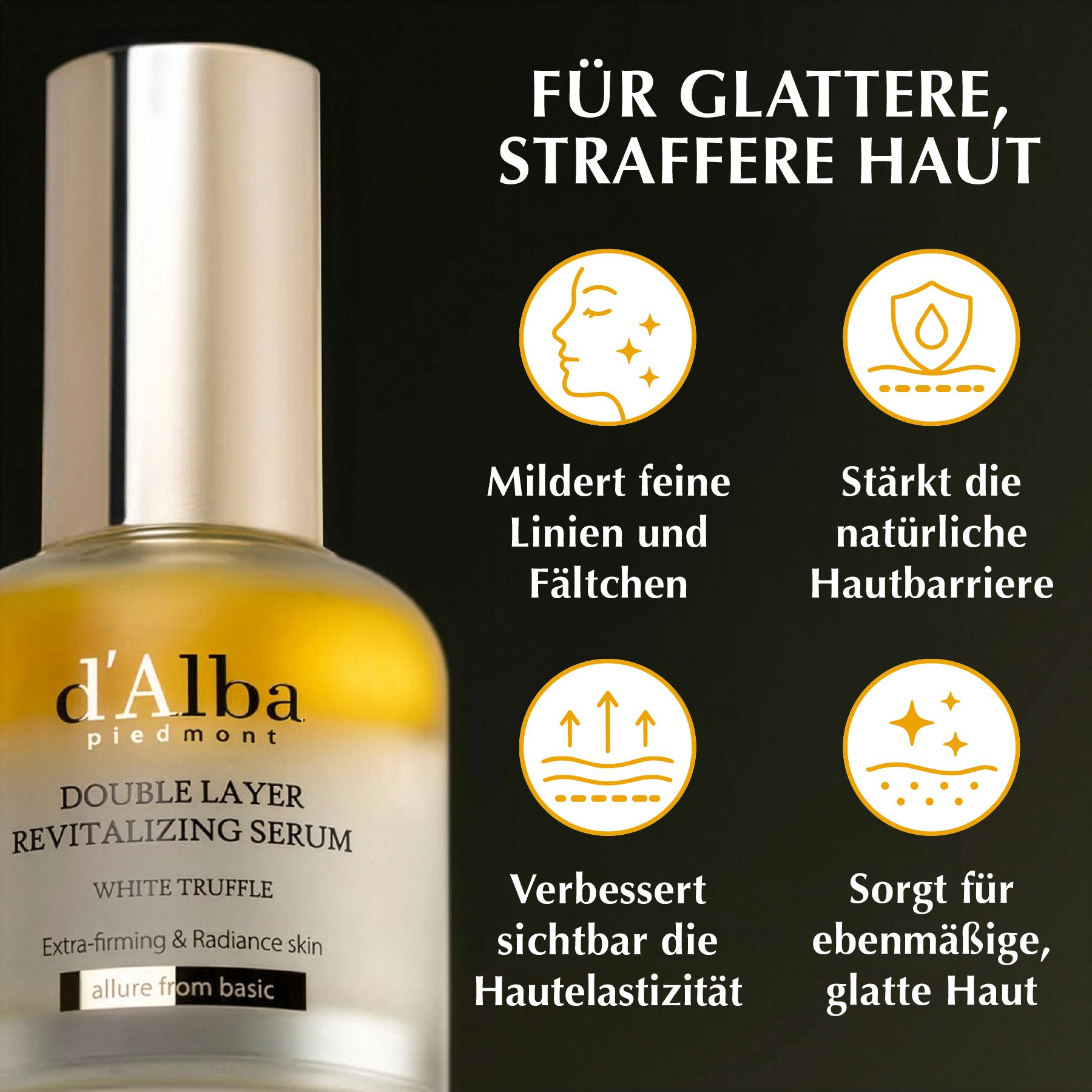 d'Alba Gesichtsserum White Truffle Double Layer Revitalizing