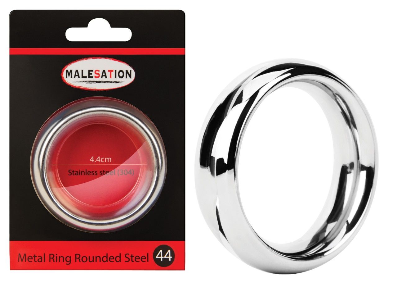 MALESATION Metal Ring Rounded Steel