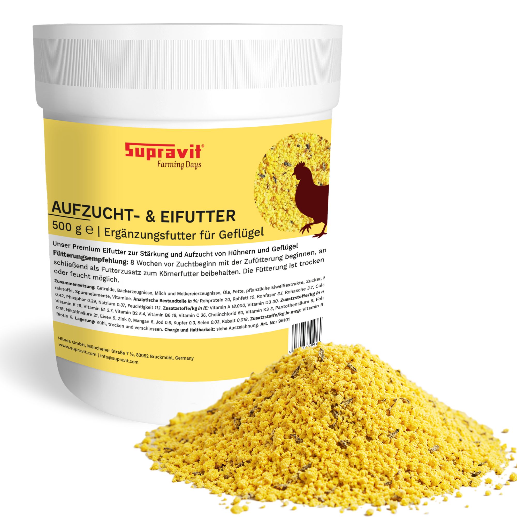 Supravit Aufzucht- & Eifutter für Geflügel 500 g