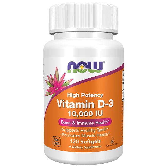 Now Foods Vitamin D3 10000 IU 120 Pc