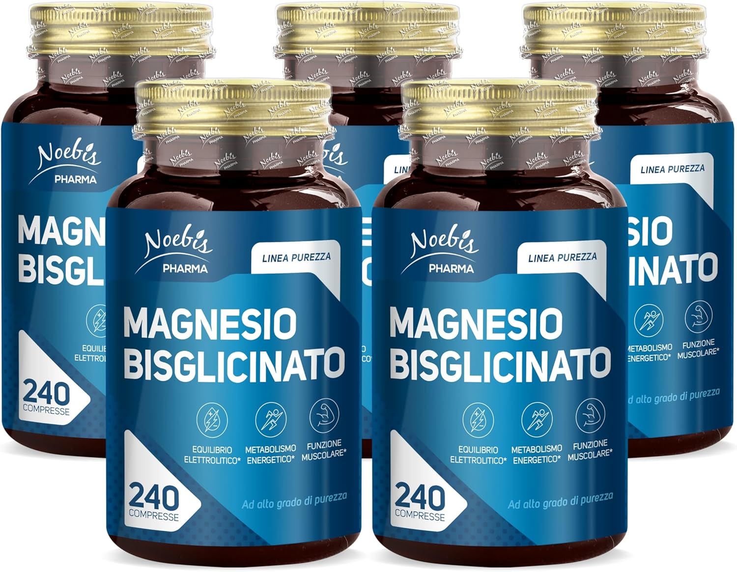 Noebis Pharma Magnesio Bisglicinato – 300 mg – 240 Compresse