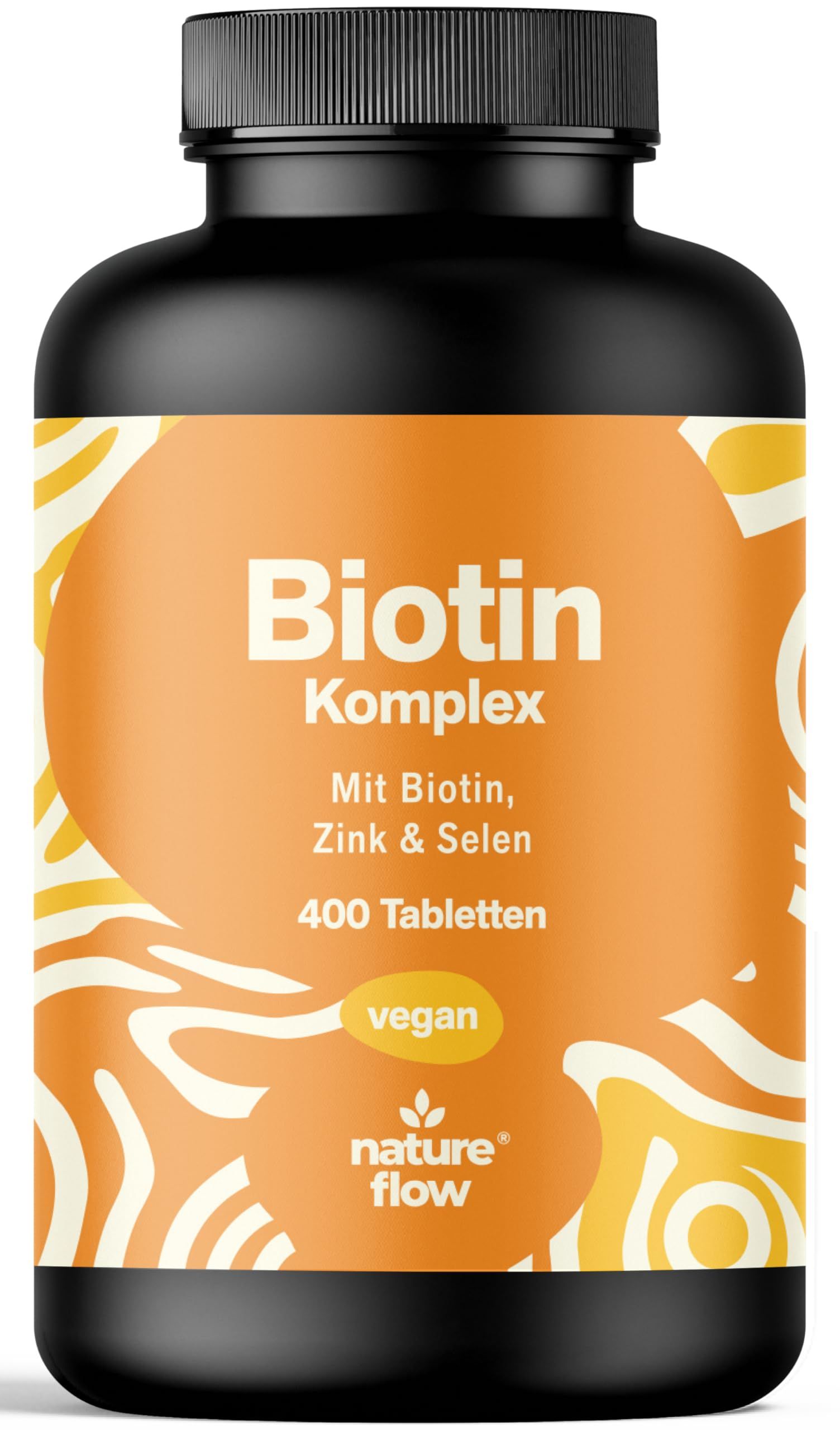 Nature Flow Biotin Tabletten 10.000 mcg Hochdosiert - 400 13 Monate Vorrat 80 g