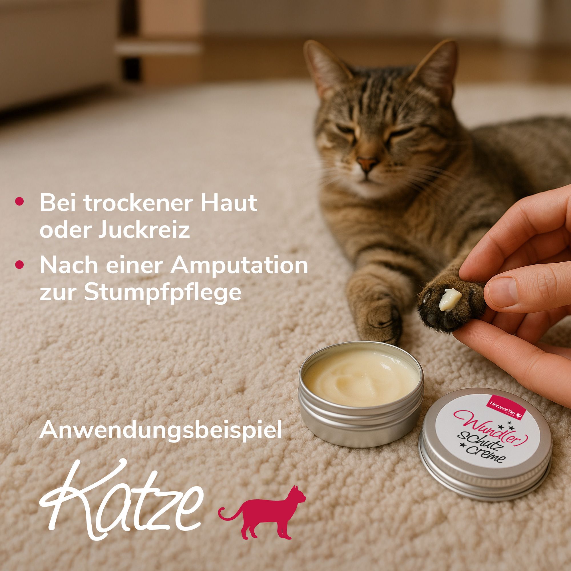 HerzensTier Wund(er)schutzcreme für Hund, Katze und Pferd
