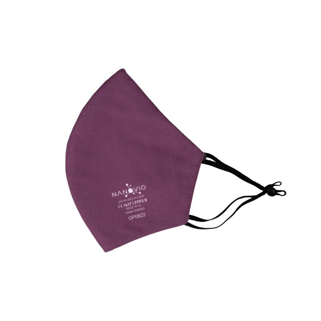 Nanovio FFP2 Maske wiederverwendbar I Purple I Nano Maske aus Europa