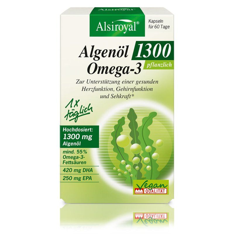 Alsiroyal Algenöl Omega-3 1300 60er