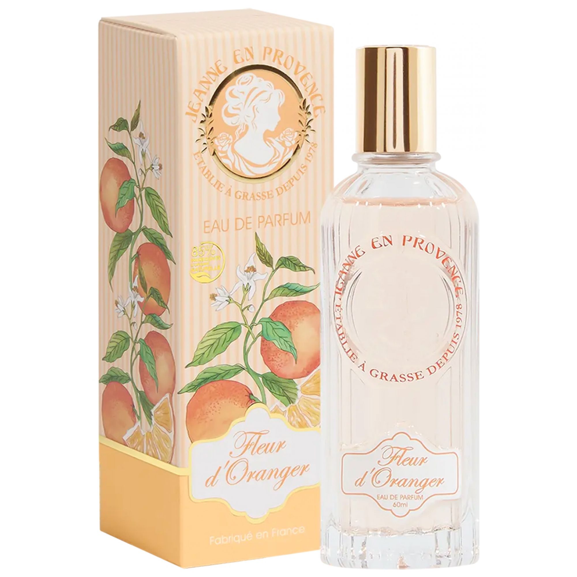 Jeanne en Provence Orangenblüte Eau de Parfum 4,4x4,4x13,2 cm