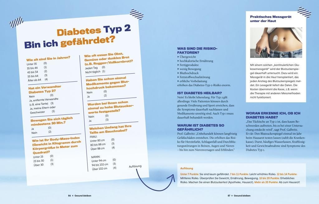 Buchseite mit Text und einer Frau, die sich dehnt. Titel: "DIE 7 GRÖSSTEN FEHLER BEIM LAUFEN". Textabschnitte über Lauftechniken.