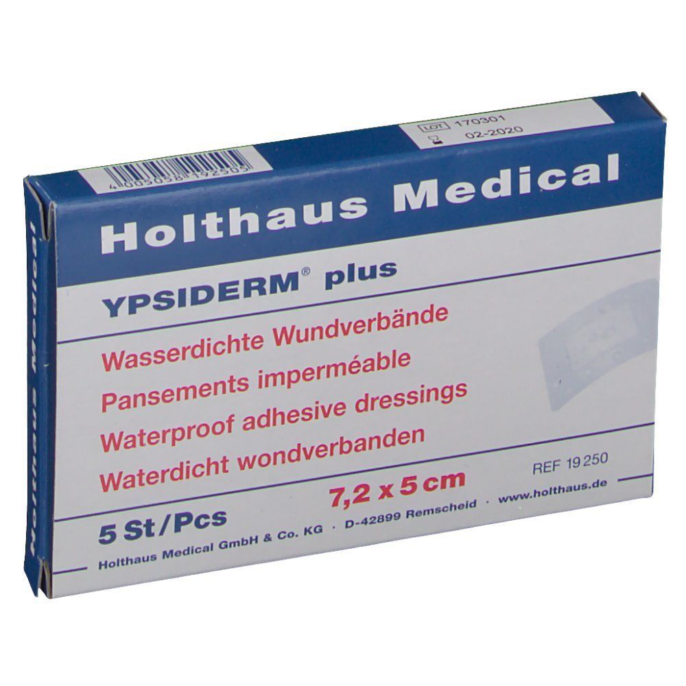 Wundverband steril Ypsiderm plus 5x7,2 cm 5 St Pflaster