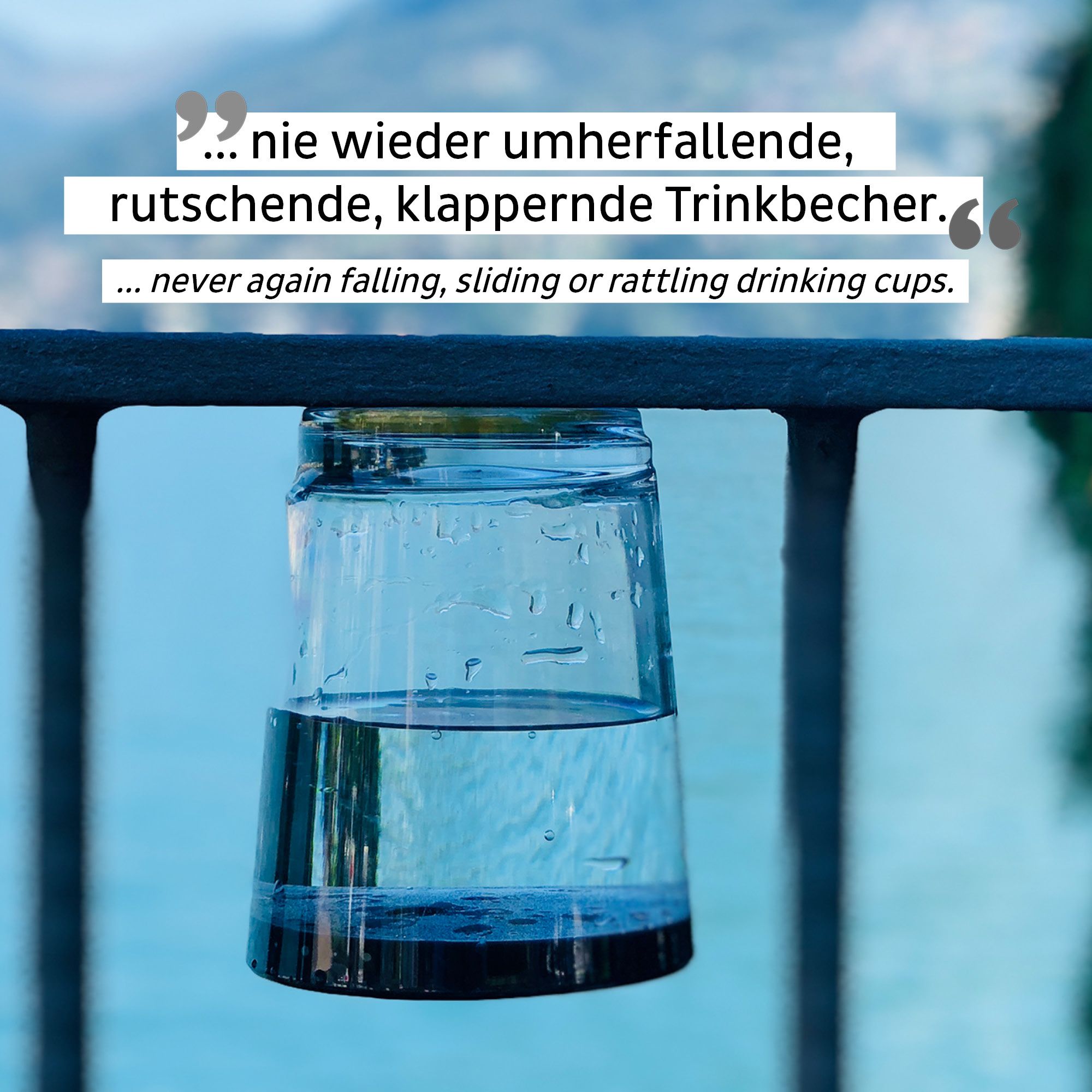 Silwy Magnet-Kunststoff Trinkbecher (6er Set + Deckel), Multicolour