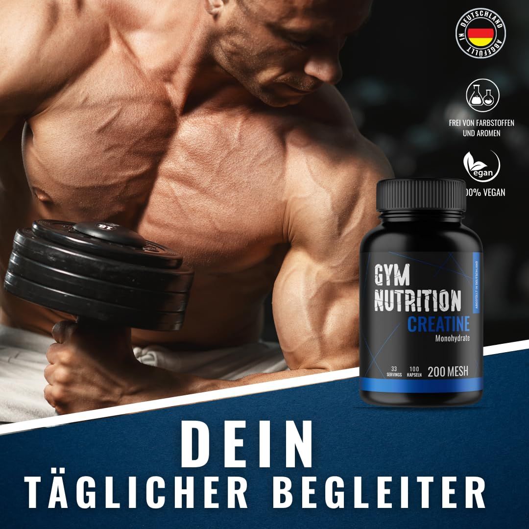 Gym Nutrition Kreatin Monohydrat Kapseln