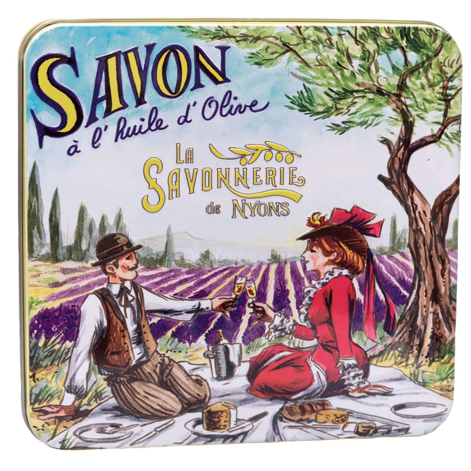 La Savonnerie de Nyons - Metallbox mit Seife 'Picknick' 575 g