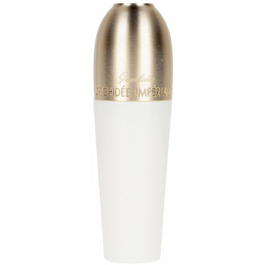 Weiß-goldfarbenes Serum. Goldfarbener Deckel, weißer Körper. Schriftzug: Orchide Impriale.