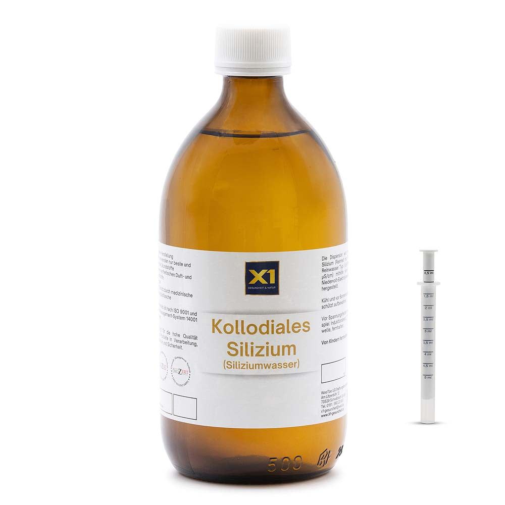 X1 Kolloidales Silizium (Siliziumwasser) 500 ml