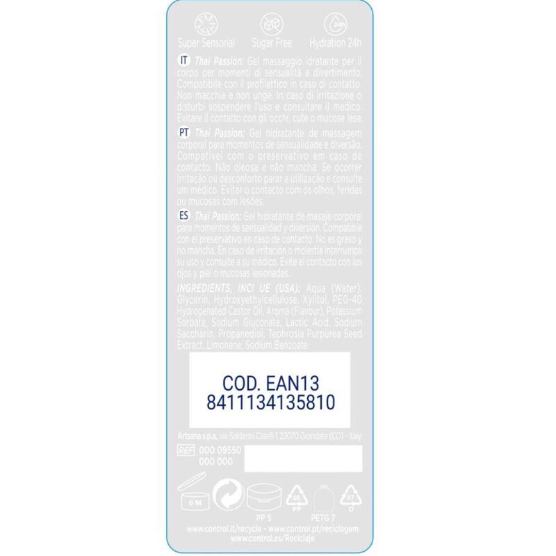 Control 2-in-1 *Thai Passion* Intimacy & Moisturizing Massag Gel