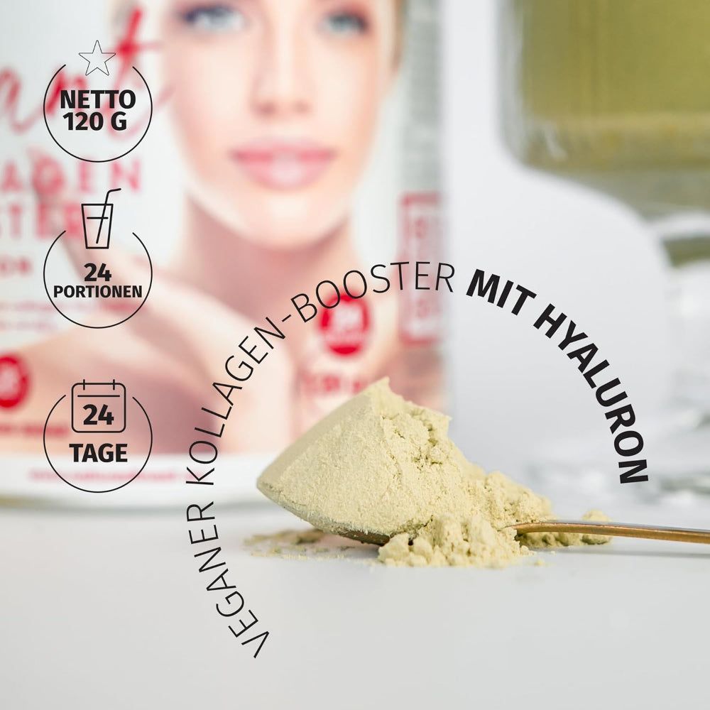 Nature's Finest pflanzliches Kollagen Booster - Vegane Kollagen Booster mit Hyaluronsäure und Biotin