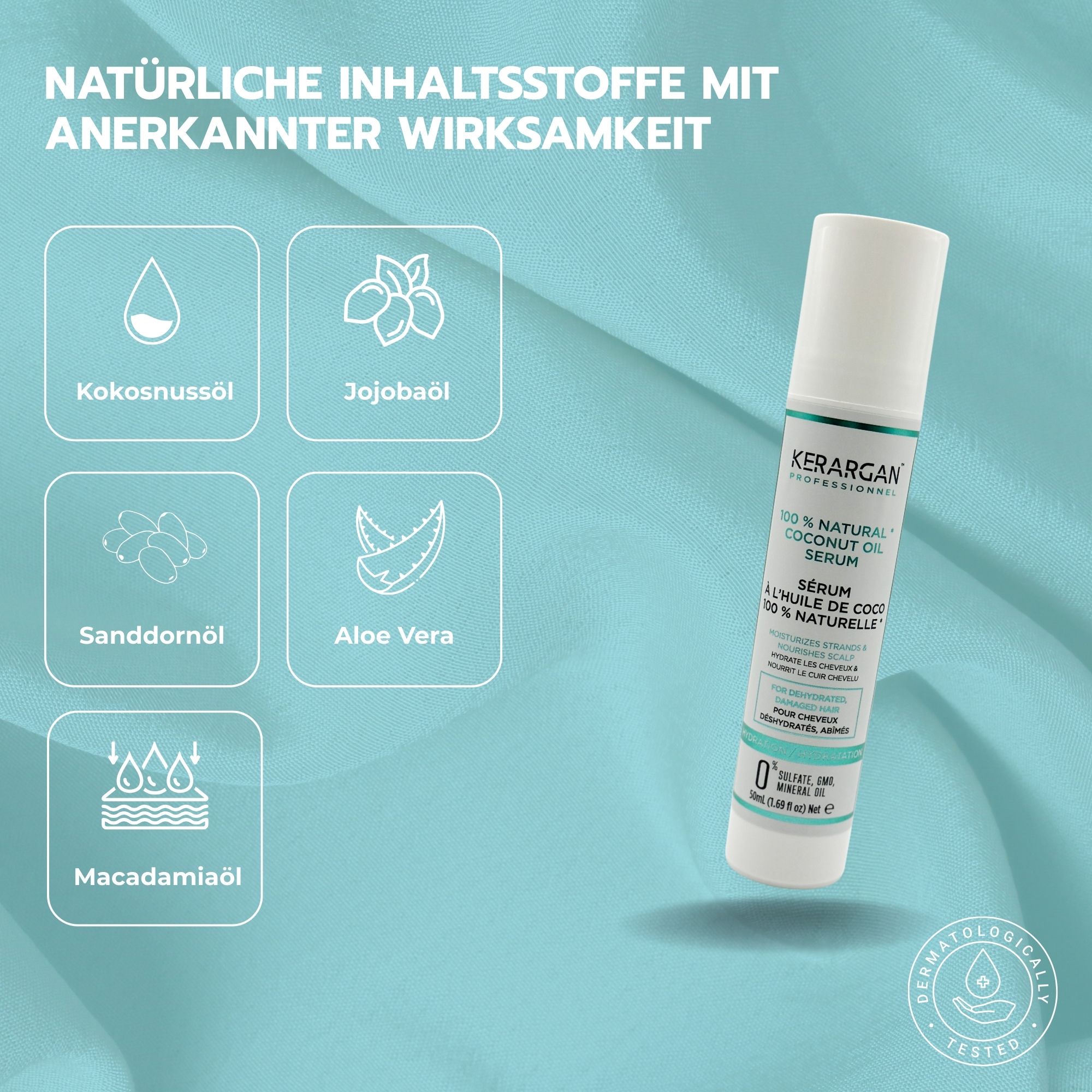 Kerargan - Feuchtigkeits-Serum mit Kokosöl