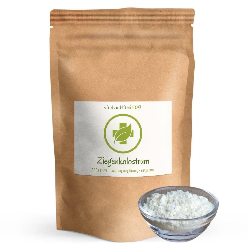 vitalundfitmit100® Ziegenkolostrum Pulver pur 100 GR