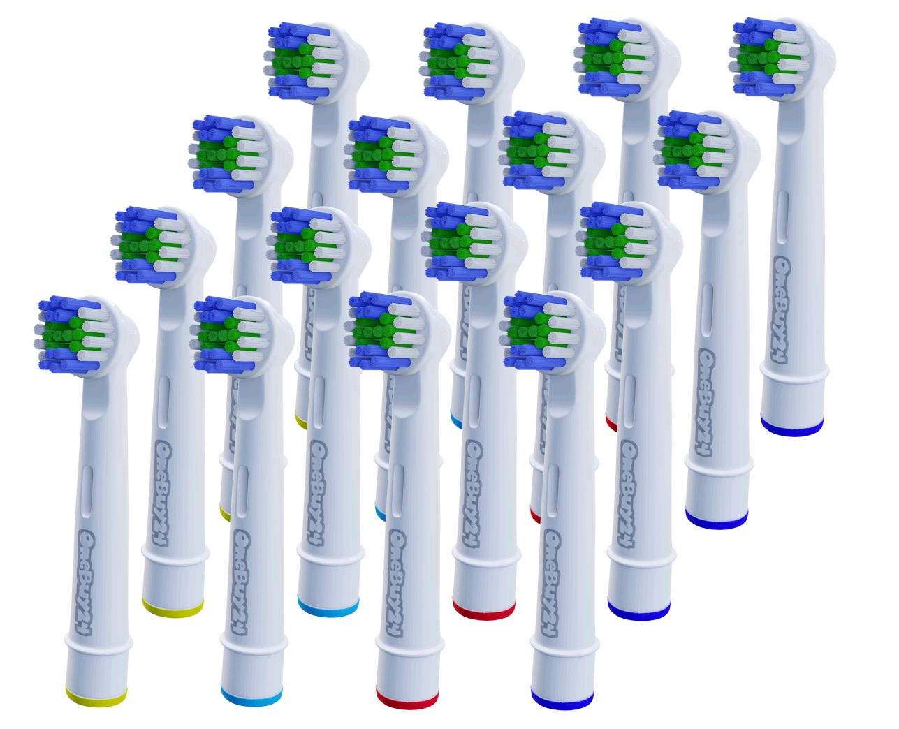 OneBuy24 - Aufsteckbürsten kompatibel mit vielen Oral-B elektrischen Zahnbürsten