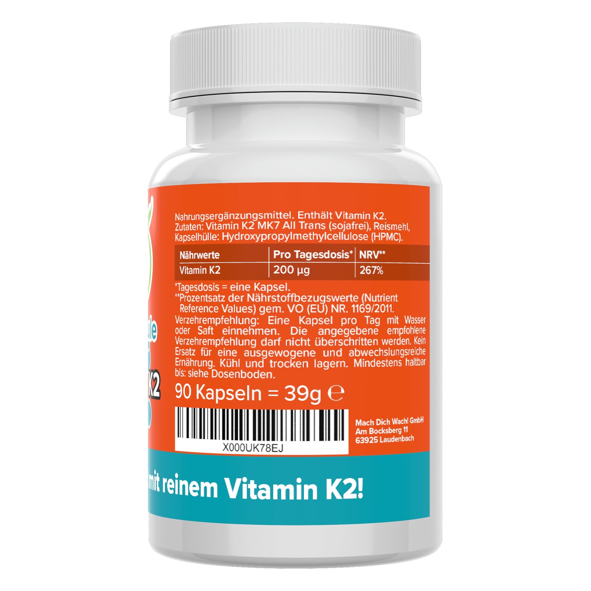 Vitamin K2 Kapseln - MK7 All Trans Vitamineule® 90 St