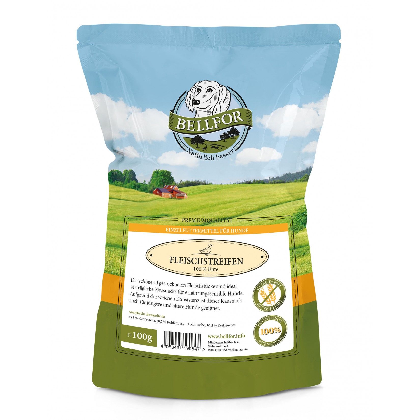 Bellfor Sparset Nr. 11 - Hundesnacks Enten 400 g Kekse