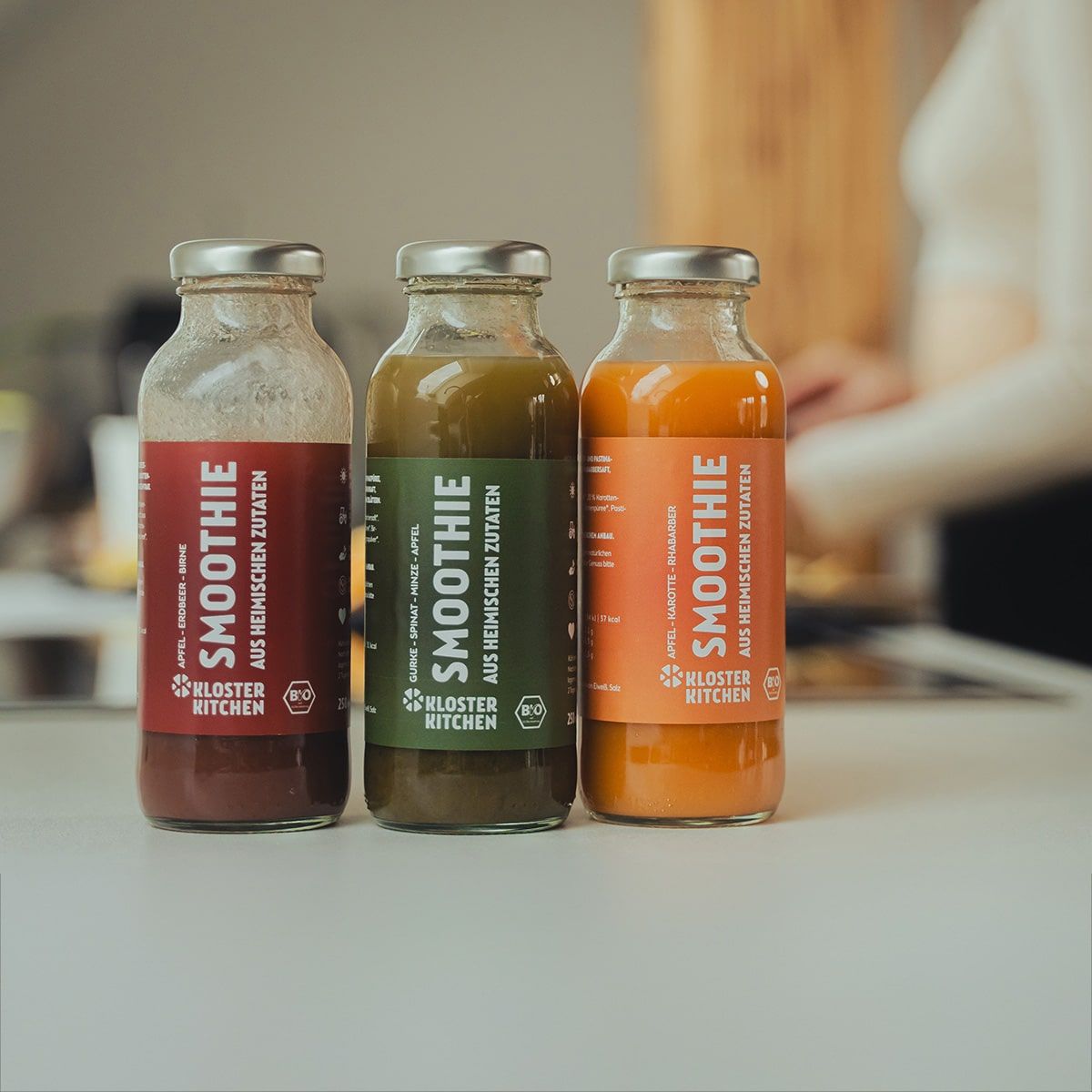 Kloster Kitchen Apfel Karotte Rhabarber Smoothie