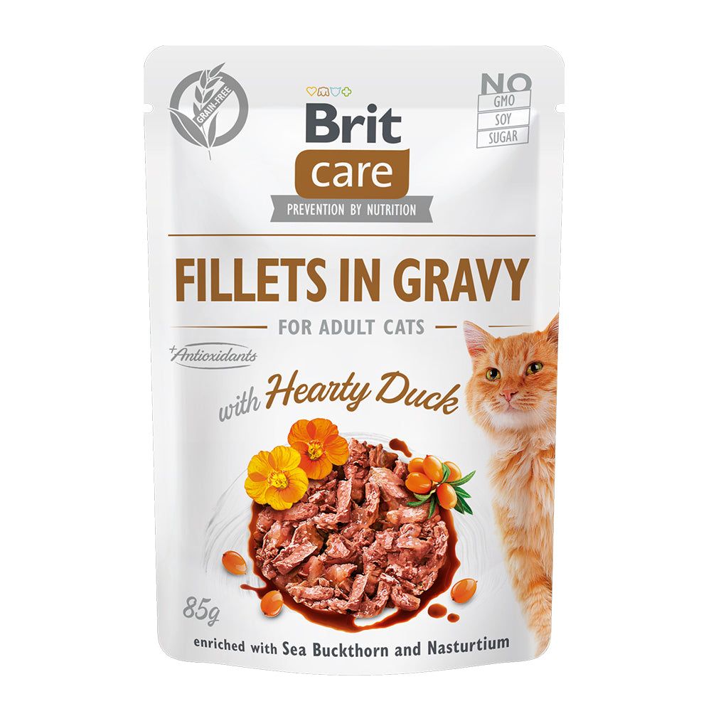 Brit Care Cat - Fillets in Gravy with Hearty Duck