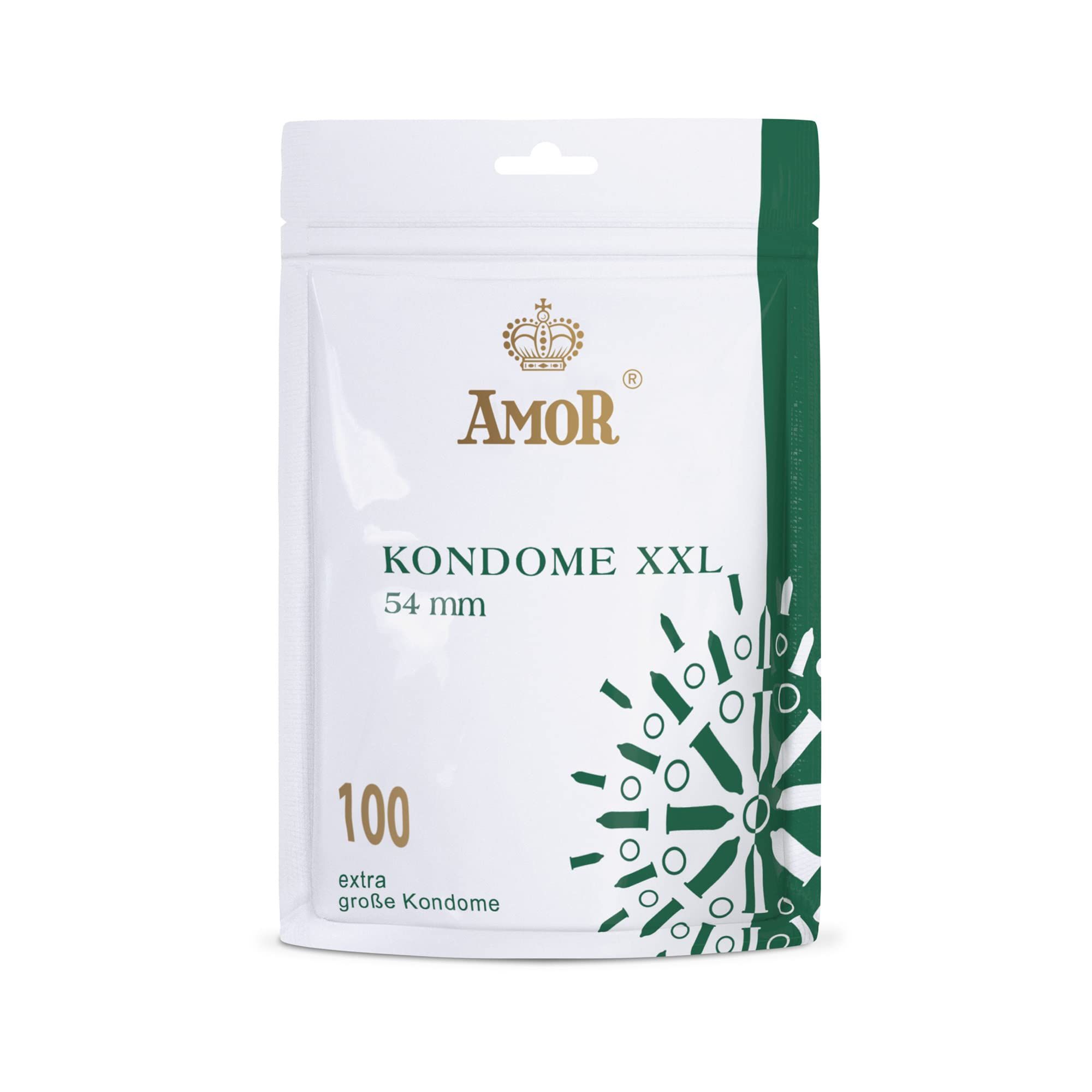 Amor XXL Kondome, 100 Stück, 54 mm. Premium Kondome.