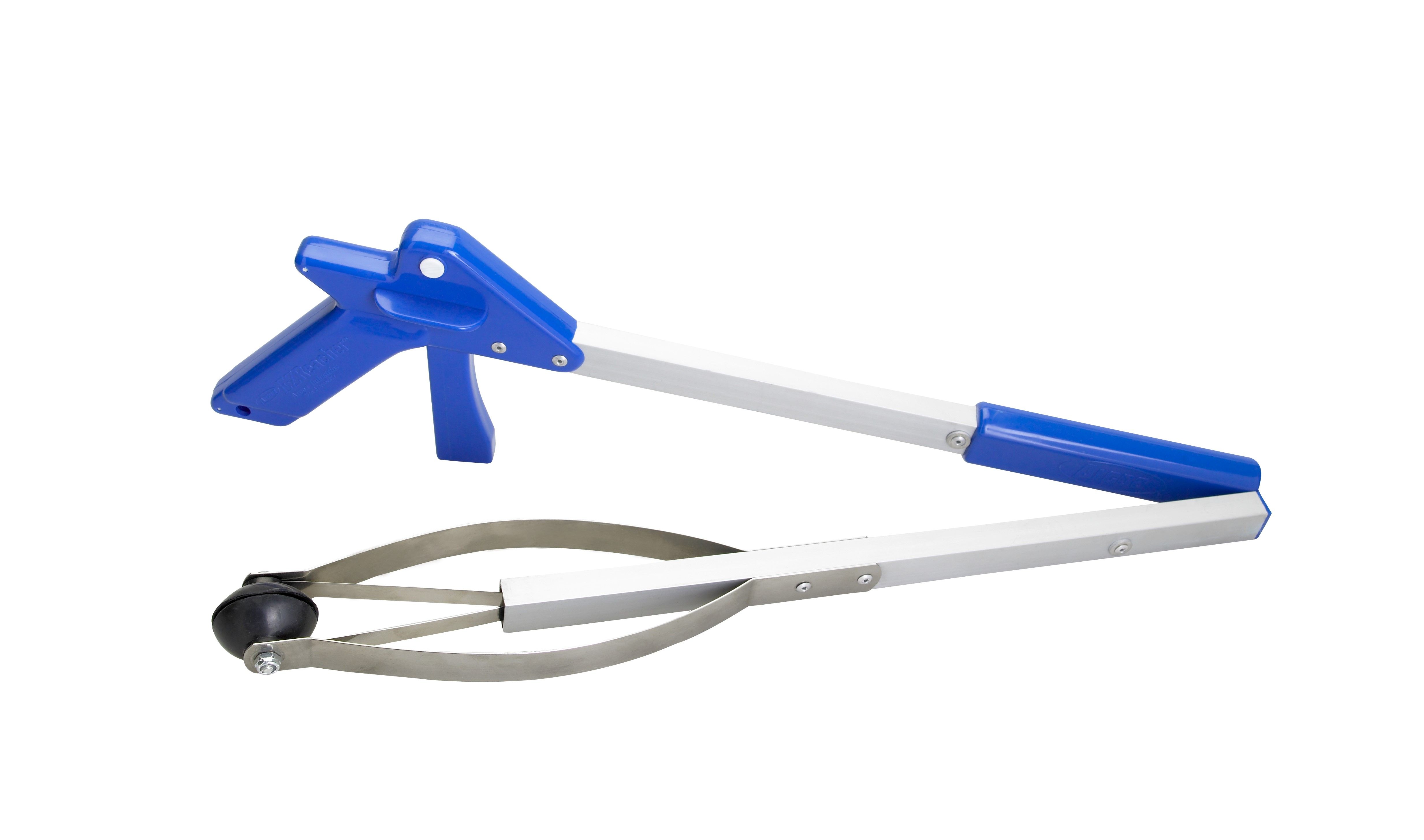 activera® Faltbare Greifhilfe und Greifzange 82 cm mit Saugnäpfen Farbe blau