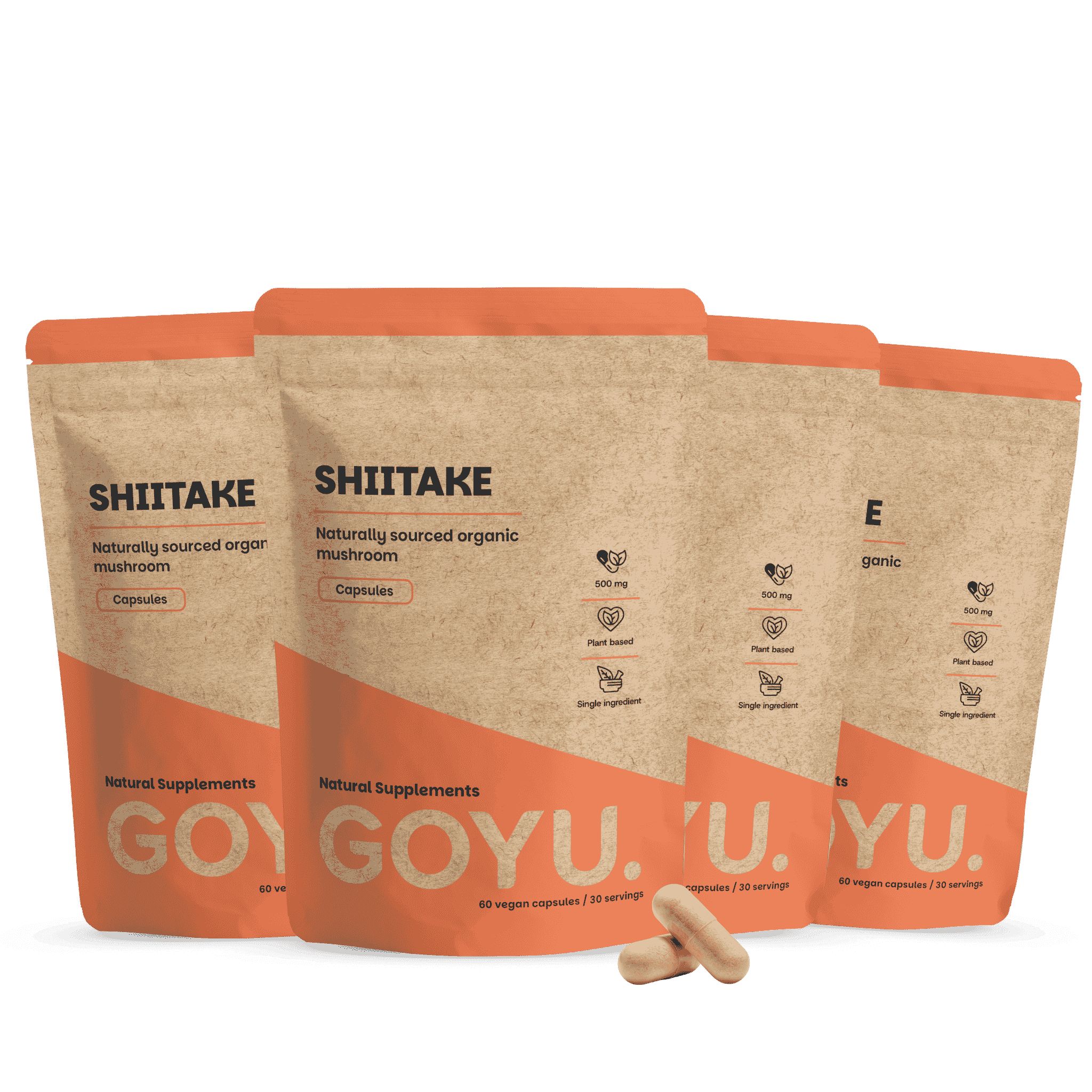 GOYU® – Shiitake Capsules 500 mg Biologisch Multipack 240