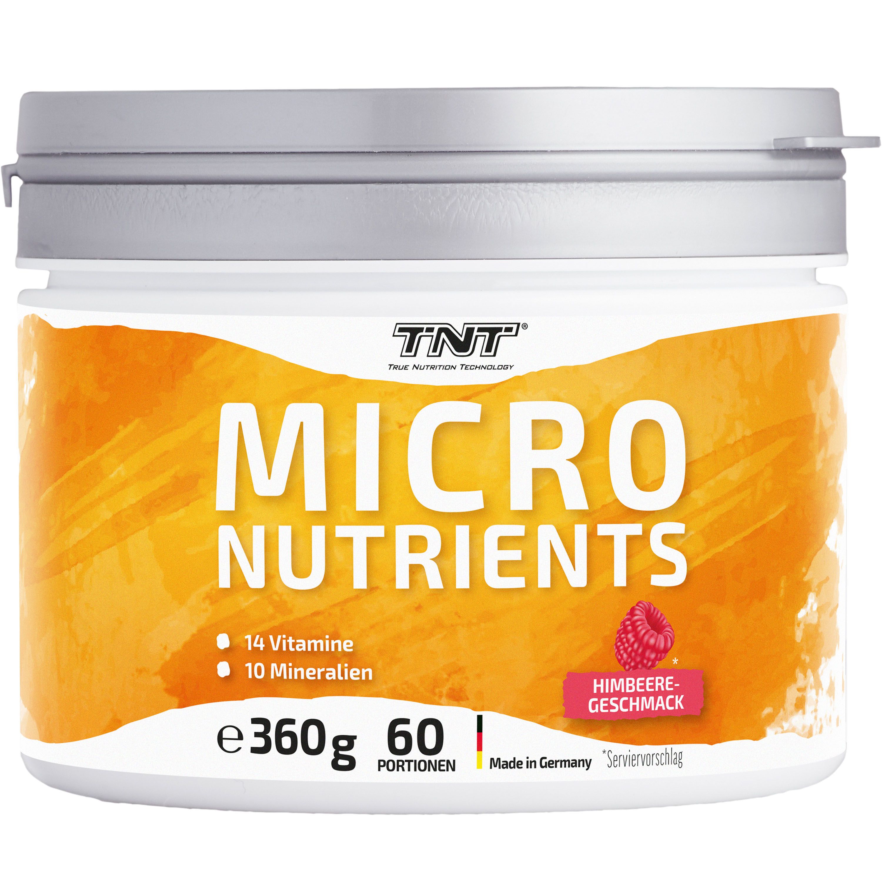 TNT Micronutrients, alle wichtigen Vitamine und Mineralien in einem Produkt, Himbeere-Geschmack