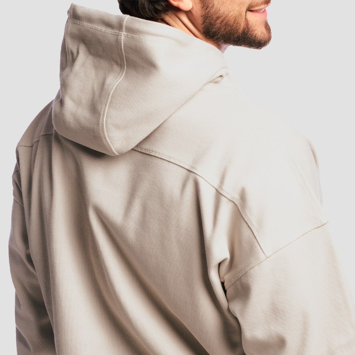 GymBeam Hoodie Herren Oversized mit Kapuze in Grey