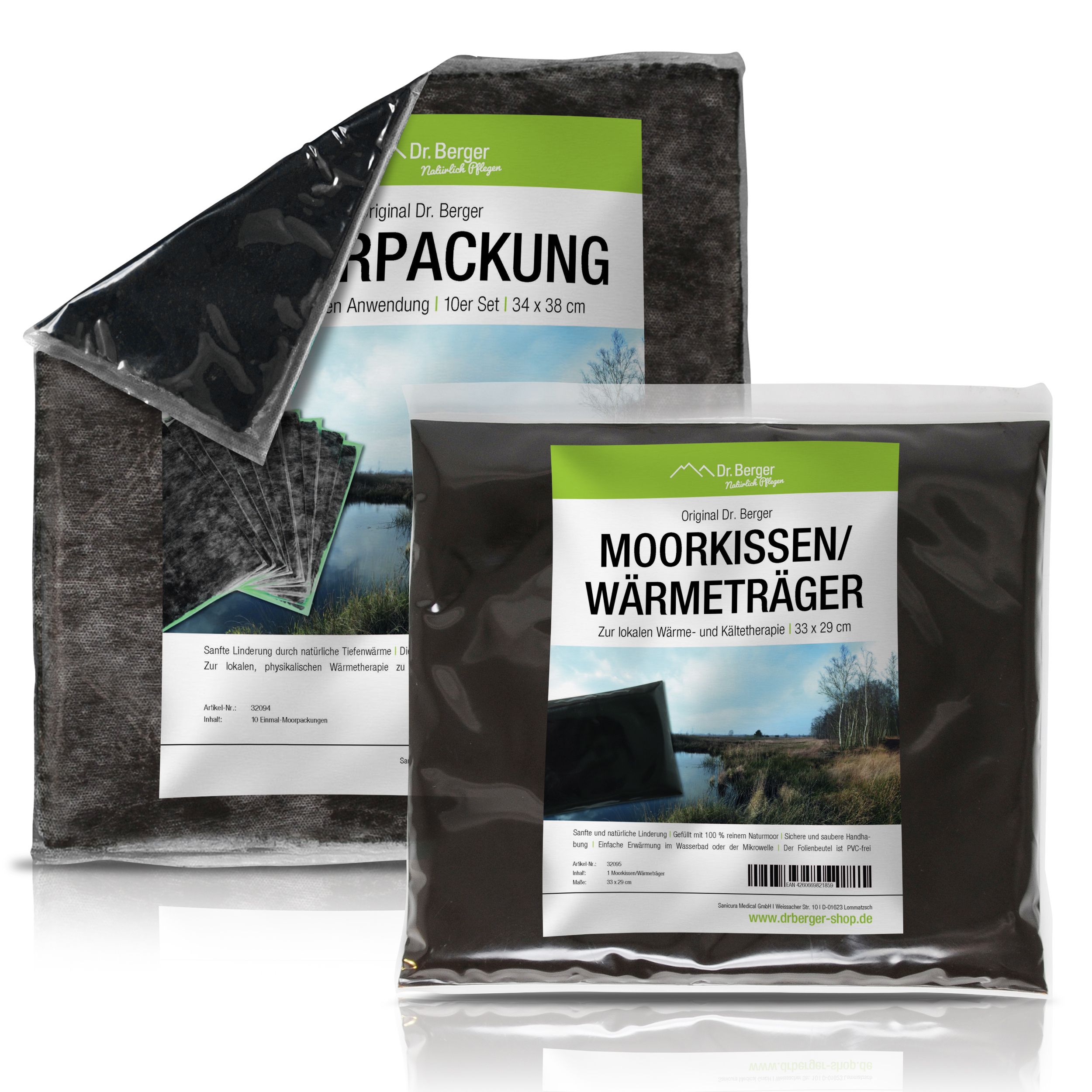 Original Dr. Berger Starterset 10er Moorpackung + 1 Wärmeträger