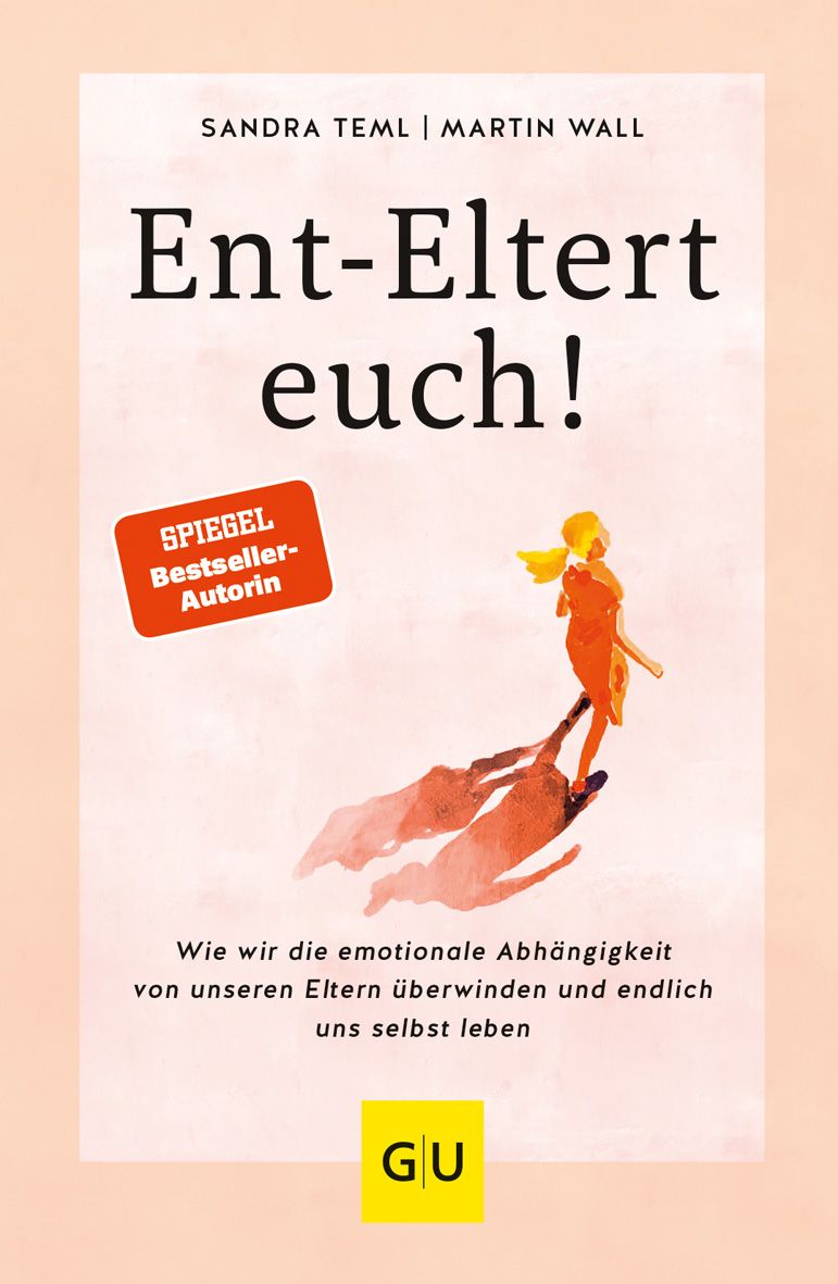 Buchcover mit Titel "Ent-Eltert euch!". Autoren: Sandra Teml, Martin Wall. Illustration einer Frau. Spiegel Bestseller-Autorin.