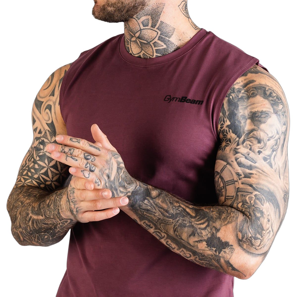 GymBeam Tanktop Herren Regular Fit TRN Eggplant
