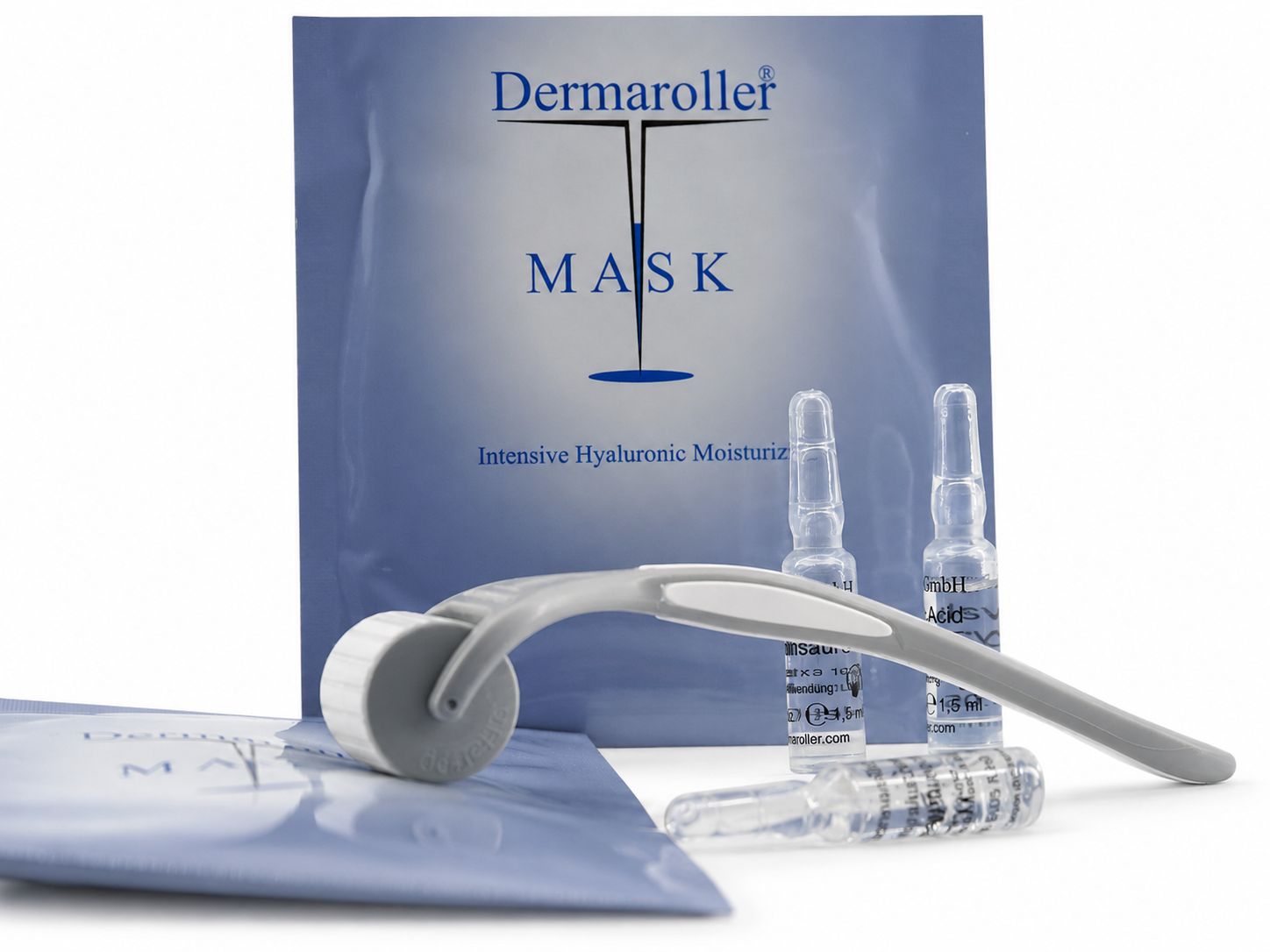 Dermaroller-Set für die Anwendung zu Hause: Maske und Ampulle 1 St Set