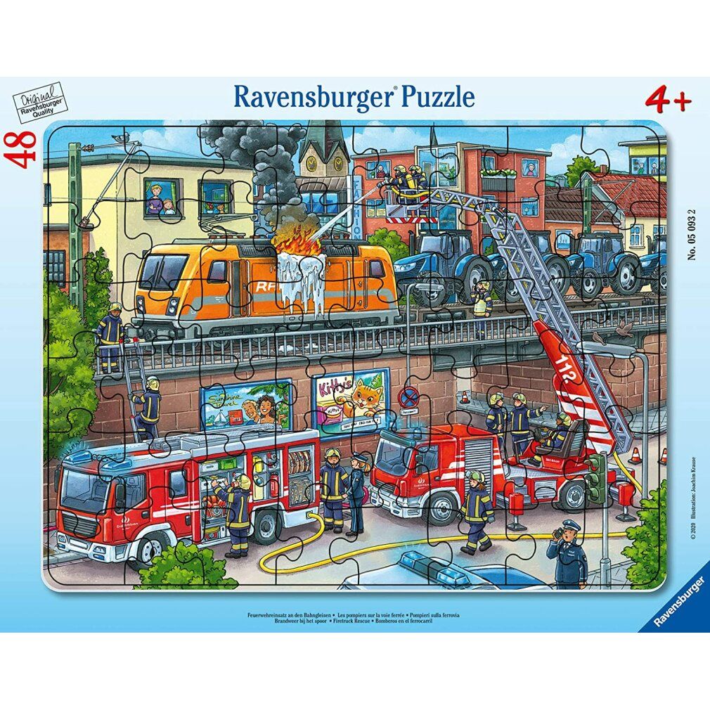 ravensburger Puzzle Feuerwehrleute in Aktion 48 Teile