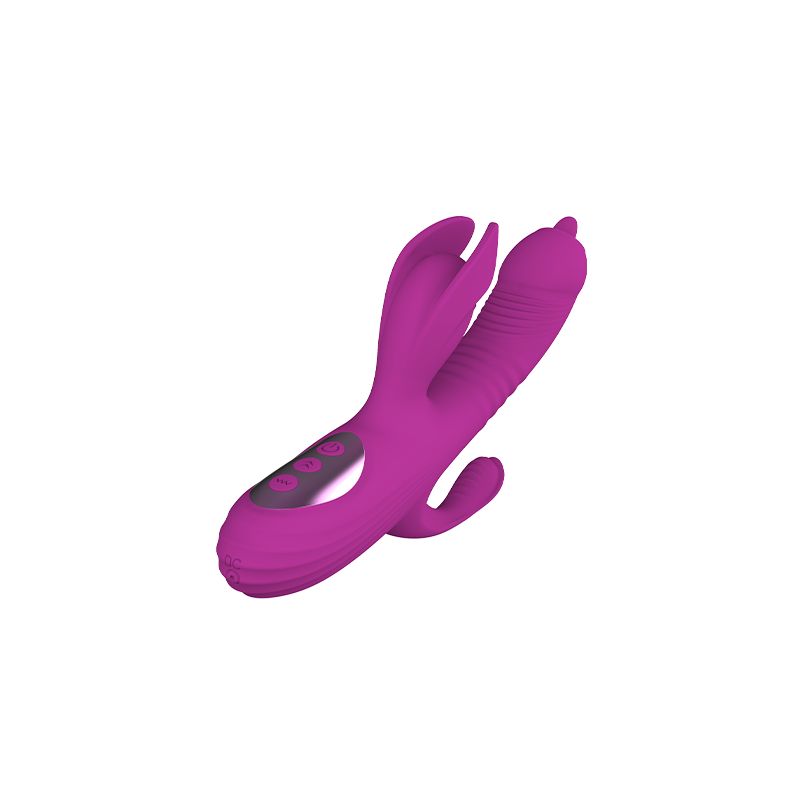 Pia - Rabbit Vibrator mit Zunge und Stoßfunktion