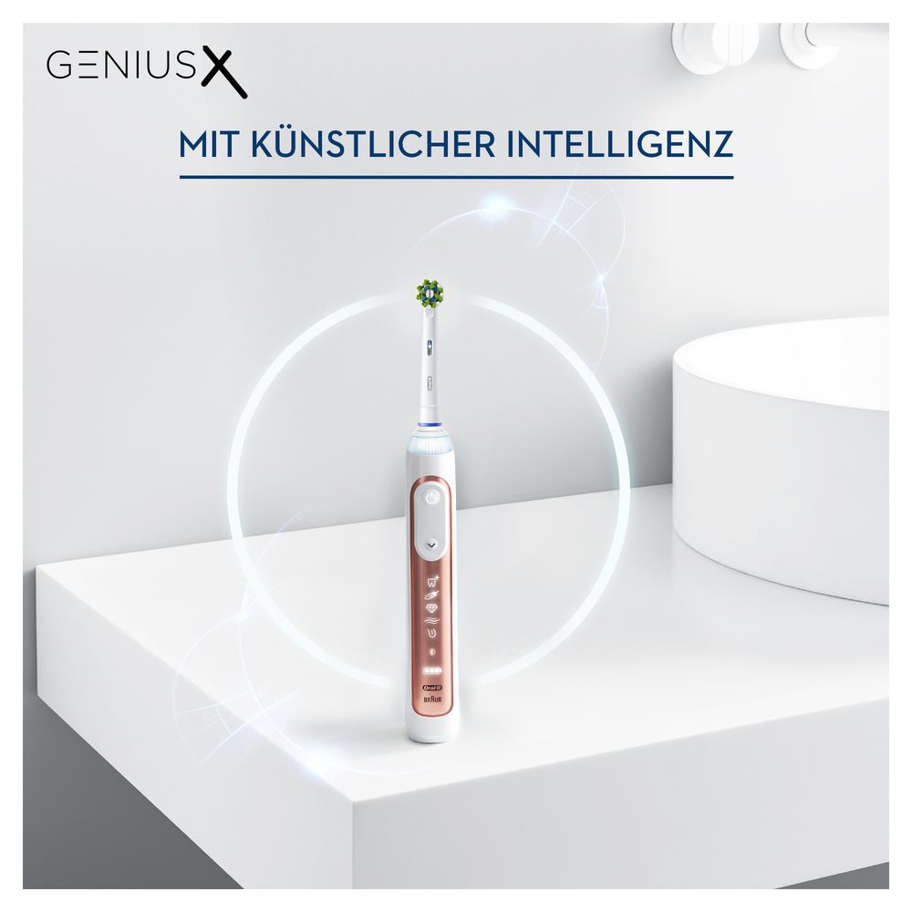 Oral-B - Elektrische Zahnbürste "Genius X - Rosegold" in Roségold